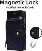 Wallet Case for iPhone 13 Pro Max/13 Pro/13, Premium PU Leather Magnetic Closure Folio Flip Cover with Kickstand and Card Slots Phone Cases Cover (Color : Red, Size : 13 Pro 6.1")