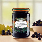 Mackays Scottish Blackcurrant Preserve Jam 340g (Pack of 2)| Imported from Scotland | Made with Whole Fruits | Vegan | Gluten-Free | No Artificial Colors or Preservatives