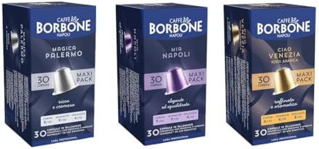 Caffè Borbone Variety Pack Aluminum Capsules Compatible with Nespresso Original Machines, Medium Roast, 100 Count