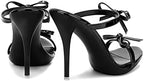 cthseie Women's Platform Heeled Sandals Strappy Stilettos Mules Open Toe Slip On Fashion Sexy Dress Cute Bowknot Backless High Heel Slides Heels Slippers