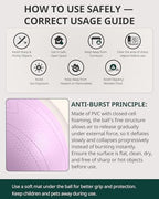 Trideer Pregnancy Birthing Ball, 1.7mm Extra Thick Yoga Ball for Maternity, Labor, Physio, Recovery, Exercise Guide & Daily Comfort Tips for All Trimesters, 1000LB Anti-Burst Non-Slip Stability Ball