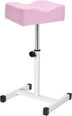 FLOLXNB Pedicure Manicure Footrest, Foot Massage Manicure Nail Beauty Stool Stand, Adjustable Height Footstool for Home Beauty Salon Spa Tattoo (Pink)
