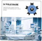 Attachment Nylon Casters Adjustable Infusion Stand Base for Clinics Stable 5-Claw Design for Easy Mobility