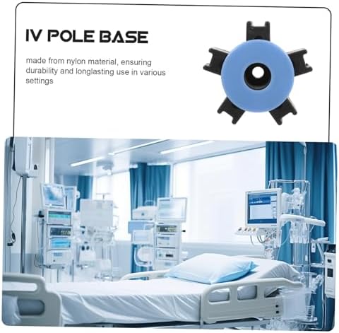 Attachment Nylon Casters Adjustable Infusion Stand Base for Clinics Stable 5-Claw Design for Easy Mobility
