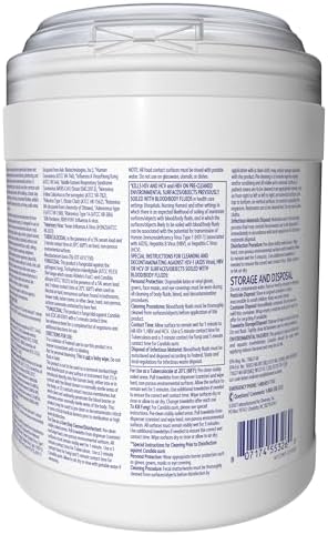 Diversey Oxivir Tb 101105152 Ready-to-Use Disinfectant Cleaning Wipes, Accelerated Hydrogen Peroxide, Standard 6x7-Inch Sheets, 160-Wipes, 1-Canister