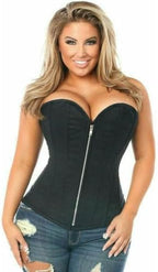 Daisy Corsets Women's Top Drawer Cotton Steel Boned Corset W/Zipper