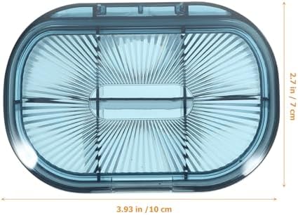Portable Pill Organizer 4pcs Set Large Capacity Food-Grade Sealed Multi-Grid Storage Case for Travel Medicine and Vitamin Dispensing