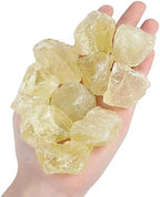 YATOJUZI Yellow Citrine 1lb Bulk Natural Healing Crystals Raw Rough Rocks Stones Sets for Cabbing Tumbling Cutting Lapidary Polishing Reiki Crytsal Healing Wire Wrapping Decoration Gemstone