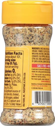 Dash Salt-Free Seasoning Blend, Lemon Pepper, 2.5 Ounce (Pack of 2)