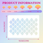 10 Pcs Fish Scale Stencils, Mermaid Scale Template, Multifunctional Face Painting Template, Reusable, Suitable for Wall, Face and Body Painting, As Well As DIY Crafts