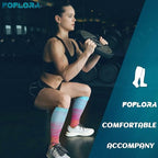 3 Pack Toeless Compression Socks for Women&Men 20-30mmHg Open Toe Knee High Support Socks for Varicose Vein Running