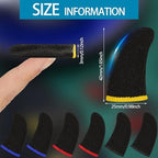 Jiuguva 120 Pcs Finger Sleeve for Gaming Anti Sweat Game Controller Thumb Sleeve Breathable Finger Covers Touchscreen Gaming Gloves for Mobile Phone Game, 4 Designs(Colorful)
