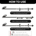 Retractable Trekking Pole Aluminum Alloy Walking Poles Portable Hiking Pole Suitable for Outdoor Activities Such as Mountaineering,Traveling,and Cross-Country Running