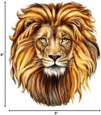 Lion with a Full Mane Edible Cake Topper- 8" Round
