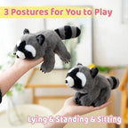 PEACH CAT Raccoon Stuffed Animal Cute Plushies Small Plush Toys Birthday Gifts for Girls Boys Kids