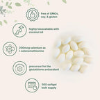Micro Ingredients Selenium Supplements for Women & Men 200mcg, 500 Softgels with Coconut Oil | Essential Trace Mineral as Selenomethionine | Antioxidant for Energy, Heart, & Immune Support