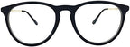 Computer Reading Glasses +4.00 Matt Black Oversize Readers Anti Blue Ray Mens Womens Eyewear