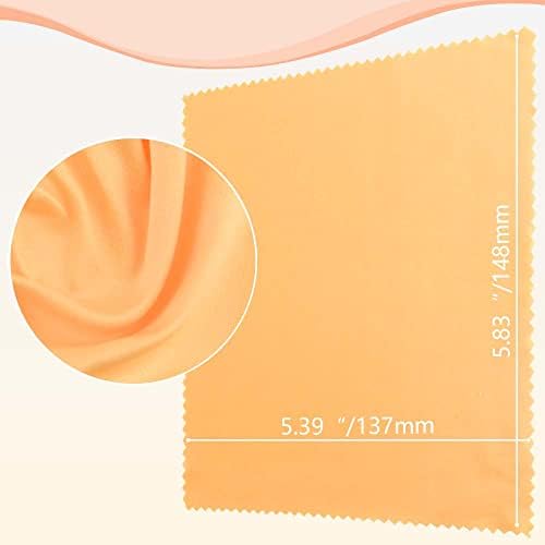 100Pack Mixed Colors Microfiber Cleaning Cloths Eyeglasses Cleaning Cloth for Eyeglasses Phone Screens Camera Lens and Any Other Delicate Surfaces Cleaner(5.5 x 5.5 Inch)