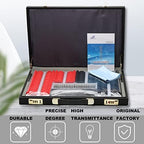 Optical Trial Lens Set Plastic Rim PU Case Optical Equipments Trial Lens Set Illuminated with 232Pcs Lenses with Dia 26 Mm(Color:Black,Size:232pcs)