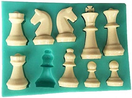 Chess Piece Silicone Fondant Mold Chess Shaped Chocolate Candy Mold Epoxy Resin Craft Casting Paper Clay Wax Melt Mold