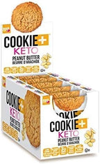 Bake City Cookie Plus Keto | 1oz Peanut Butter Cookies (12 pack), Gluten Free, 0g Sugar, Only 1.5g Net Carbs, Good Fats, 5g Protein, Kosher, No Artificial Flavors
