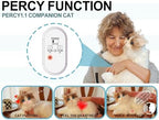 Chongker Interactive Companion Robot Cat Pets, Handmade Weighted Stuffed Animals, Cat Plush Toy with Voice Response, Realistic Heartbeat and Purring, Ragdoll Cat