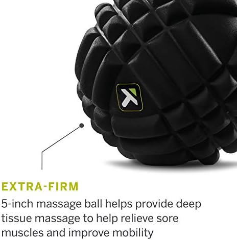 TRIGGERPOINT Performance Grid X Massage Ball for Deep Tissue Massage and Exercise Recovery, Black