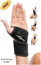 Serenity2000 Magnetic Wrist Support Wrap – Deep Penetrating Magnetic Therapy for Pain Relief, Arthritis & Carpal Tunnel – Adjustable Neoprene Brace with Thumb Loop, One Size Fits All for Left and Right
