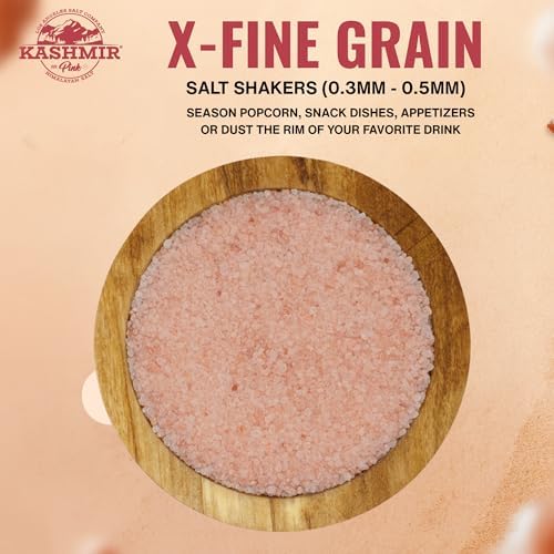 LA SALT CO Kashmir 5 Lbs Pink Himalayan Salt Bulk Jar, X-Fine | 100% Pure, Food Grade with 84 Trace Minerals | Kosher Certified, Vegan, Non-GMO, & Cruelty-Free