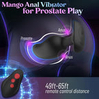 Leyuto Vibrating Butt Plug Prostate Massager, Estim Anal Plug Male Anal Sex Toy, 8 Electric Shock & Vibrating Anal Dildo Vibrators, Prostate Stimulator Toy Remote Control Buttplug for Men & Women