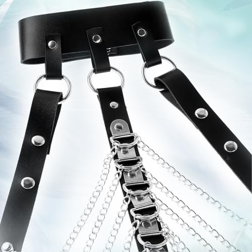 Men's Adjustable Leather Body Chest Harness Belt Mens leather harness Men's sexy costumes Mens harness Nightclub Cosplay Clubwear bongage