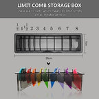 10 Grid Clipper Guard Holder Organizer, Holder for Clipper Guards, Clipper Case, Electric Hair Clipper Limit Comb Organizer Guide Comb Storage Case, Shaving Hair Removal Products Organizer
