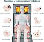 Full Body Massage Mat with Heat | 3D Lumbar Traction & Relaxation | Shiatsus Neck Massager with Massage Points | Electric Massage Pad with Timer | Body Stretching & Circulation fit 1.4 m-9.m