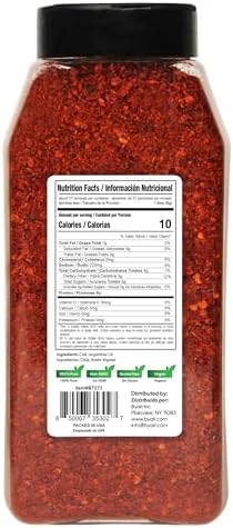 Byait Gochugaru Korean Chili Flakes 16 Oz (1 LB), Medium Hot, 100% Pure Red Chili Pepper Flakes for Authentic Korean Cooking, Kimchi, Chili Oil, and Seasoning