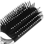 NOLITOY 2pcs Compact Folding Brush Integrated Mirror Portable Mini Travel Hair Comb for Purse and Pocket Use Stylish Detangling Brush for Men and Women for Go Touchups