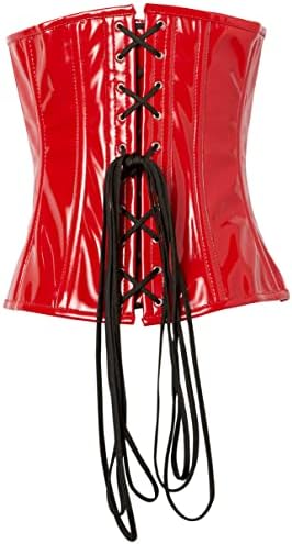 Daisy corsets Women's Lavish Red Patent Pvc Underwire Underbust Corset