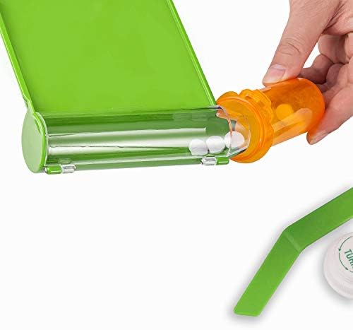 Medarchitect Right Hand Pill Counting Tray with Spatula (Light Green - L Shape)