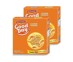 Britannia Good Day Cashew Cookies Family Pack 21.2oz (600g) - Breakfast & Tea Time Snacks - Delicious Grocery Cookies (Pack of 2)