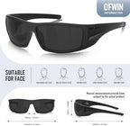 Polarized Sports Sunglasses for Men Women Unbreakable Frame Cycling Fishing Wrap Around Sunglasses UV400 Protection