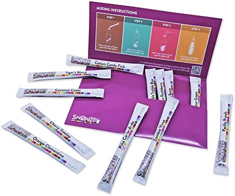 SNOWIE - Ready To Use Natural Assorted Flavor Syrup Powders Pack - Hang Loose Kit - 12 Pints