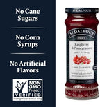 St. Dalfour Raspberry & Pomegranate Fruit Spread - 10oz - 100% from Fruit, No Artificial Ingredients, Non-GMO, No Cane Sugars, All Natural