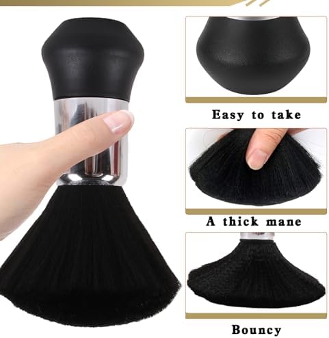 Large Neck Duster Brush Professional Barber Neck Duster Brush Soft Barber Face Cleaning Hairbrush Nylon Hair Cutting Kits Barber Accessories Cleaning Supplies