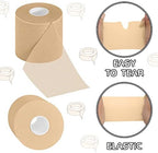 3 Rolls Pre Wrap Tape 2.75 Inch x 90 Yards Athletic Foam Underwrap Sports Pre Headbands for Hair Ankle Wrists Knees Sports(Beige)