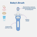 MAM Baby Toothbrush Training Brush 6+ Months – Extra Soft Infant & Toddler Toothbrush with Safety Shield, Small Rounded Head for First Teeth & Gums, Indicator Bristles, Non Slip Handle, BPA Free
