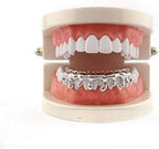 18k Gold Teardrop Bottom Grillz 6 Teeth Lower Teeth Drip Cap Grillz