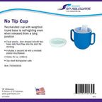 Ableware No-Tip Weighted Base Cup wth Spill Proof