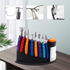Optical Eyeglass Tool Kit Professional Glasses Repair Kit with 6 Magnetic Eyeglass Screwdrivers, 8 Eyeglass Pliers and Stand Holder, Optical Tools Eyeglass Adjustment Tools