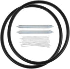2 PCS Wheelchair Rear Wheel Solid Tires, 24 x 1-3/8" PU Non-Pneumatic Tires, Wheelchair Solid Tires with 2 PCS Crowbars,Suitable for Manual Wheelchair Tire Replacement