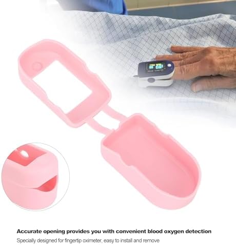 1Pc Pink Pulse Oximeter Fingertip Case,Oximeter Case Compact Portable Soft Comfortable Stable Reliable Effective Protective Cover For Home Outdoor Health Monitors
