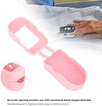 1Pc Pink Pulse Oximeter Fingertip Case,Oximeter Case Compact Portable Soft Comfortable Stable Reliable Effective Protective Cover For Home Outdoor Health Monitors